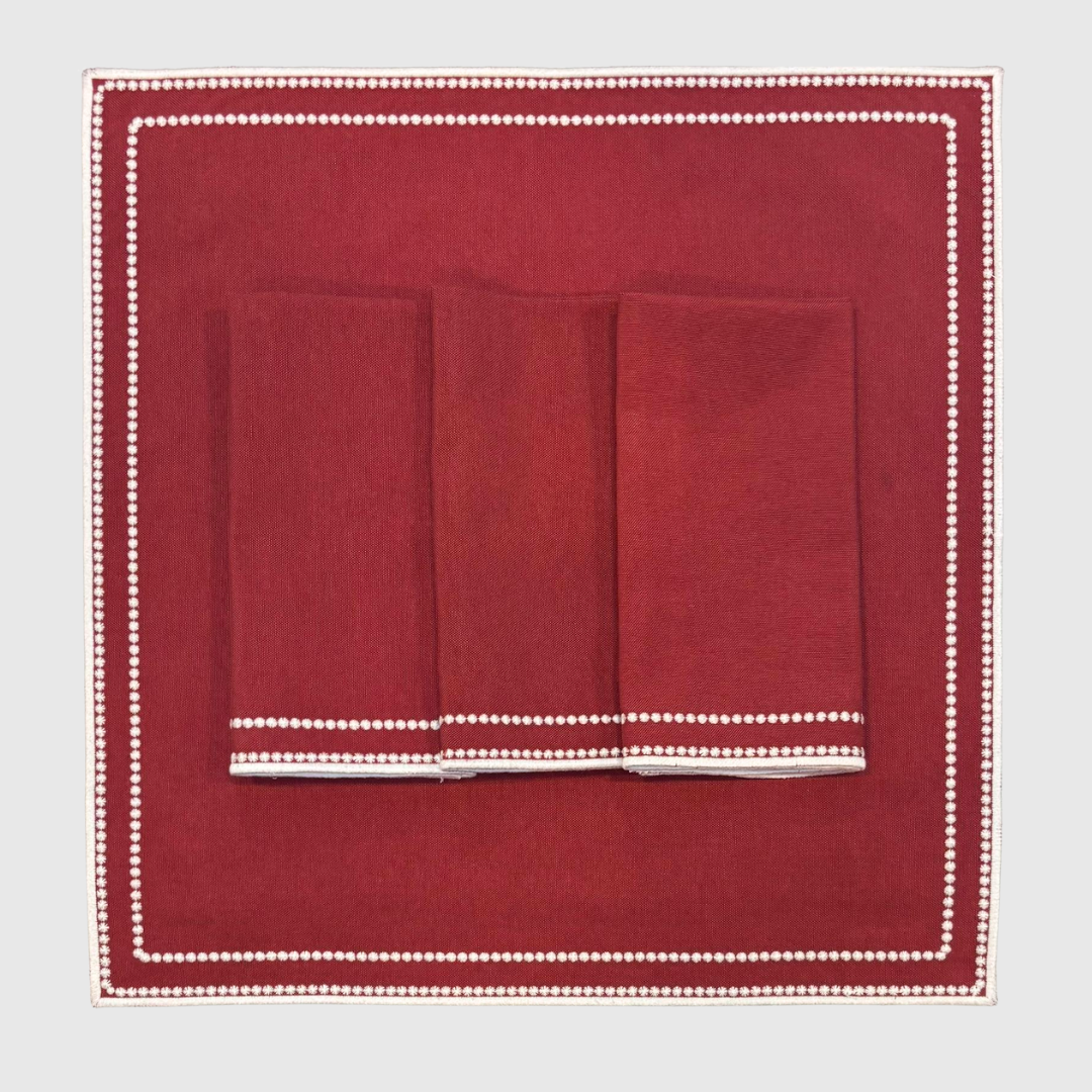 Rent: Abigail Burgundy Napkin