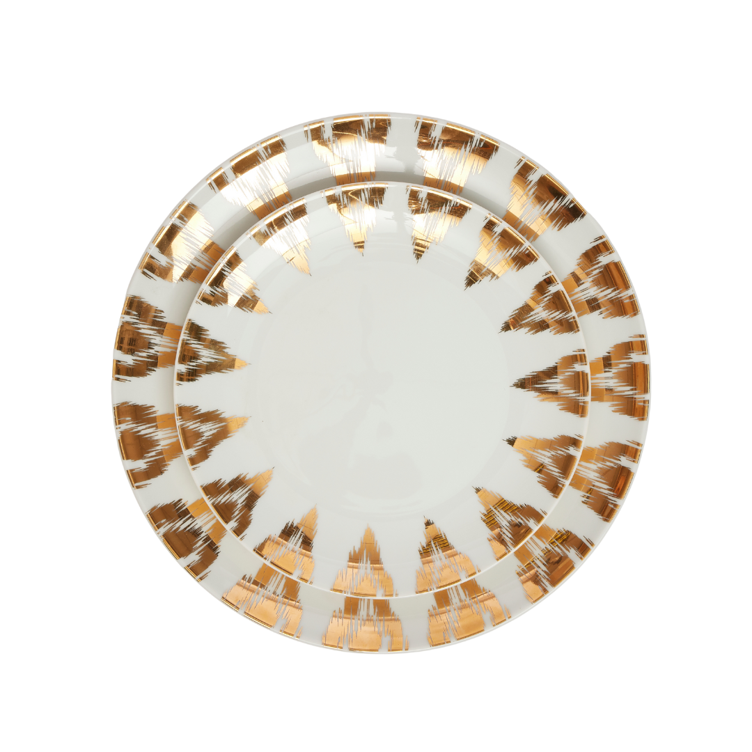 Rent: Gold Ikat Set From