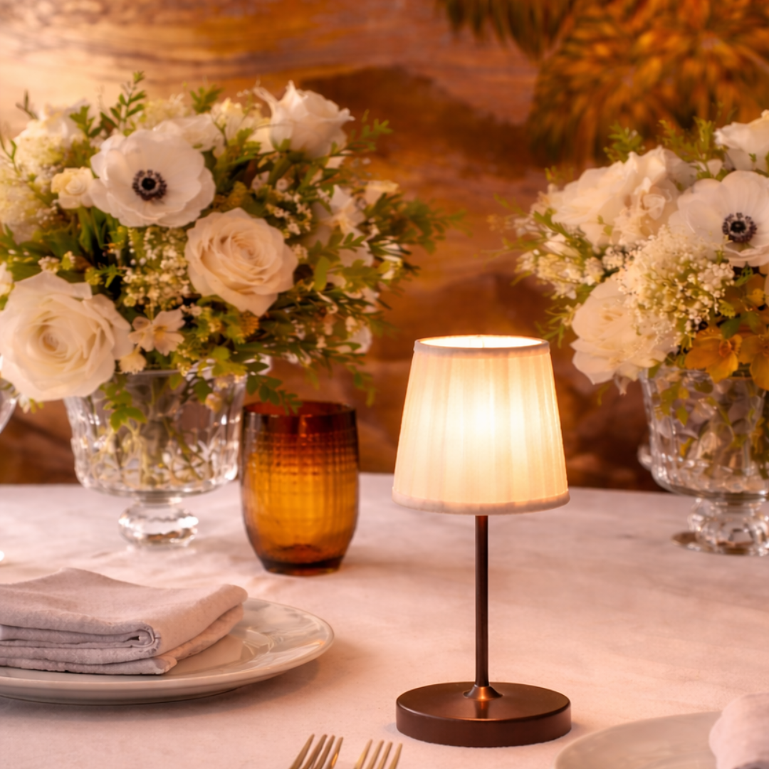 Rent: Brown Table Lamp Base