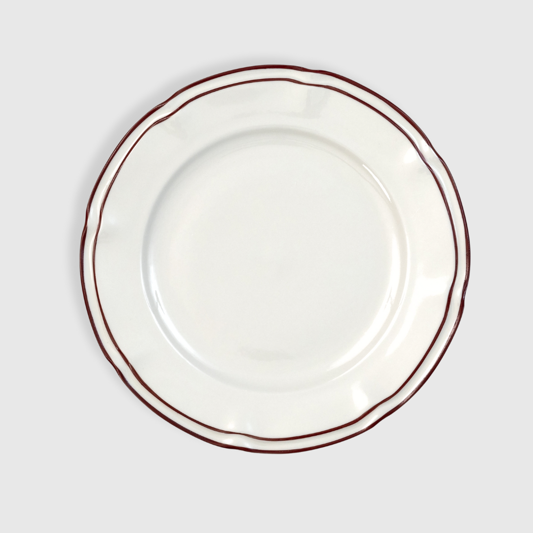 Provence Burgundy Dinner Plate (set of 4) - 27cm