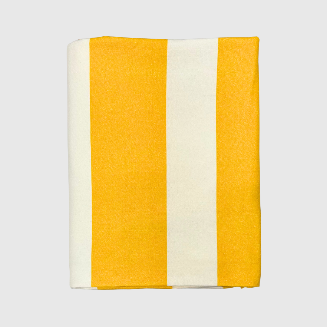 Rent: Yellow Stripe Tablecloth