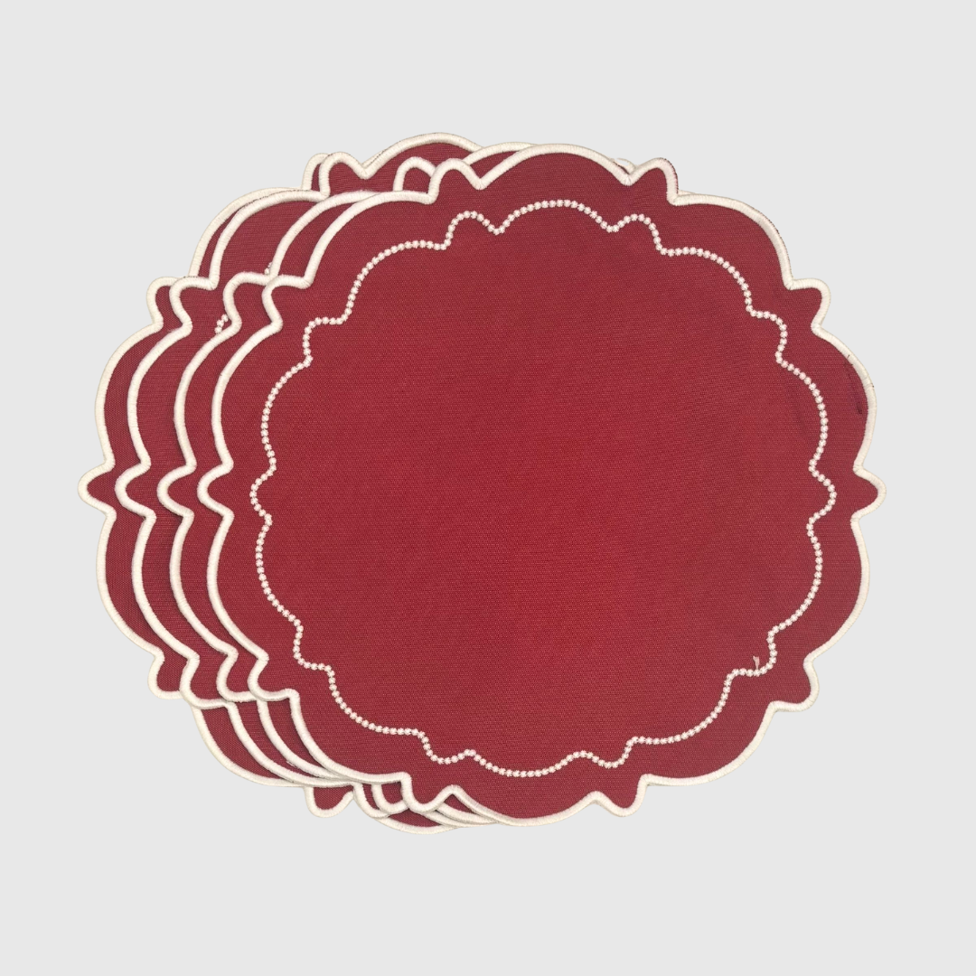 Rent: Abigail Burgundy Placemat