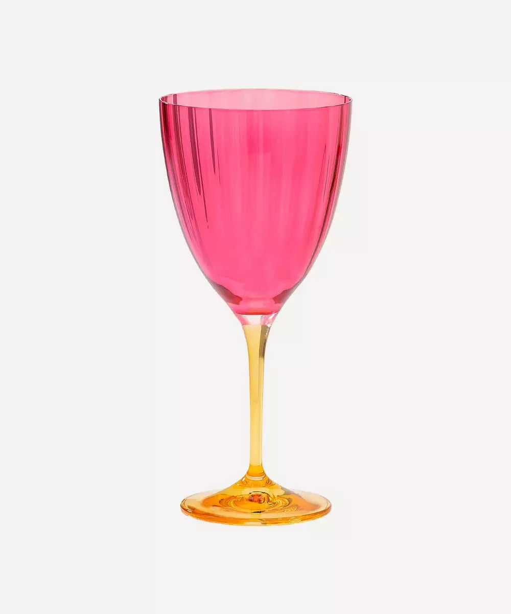 Rent: Jewel Pink Wine Glass