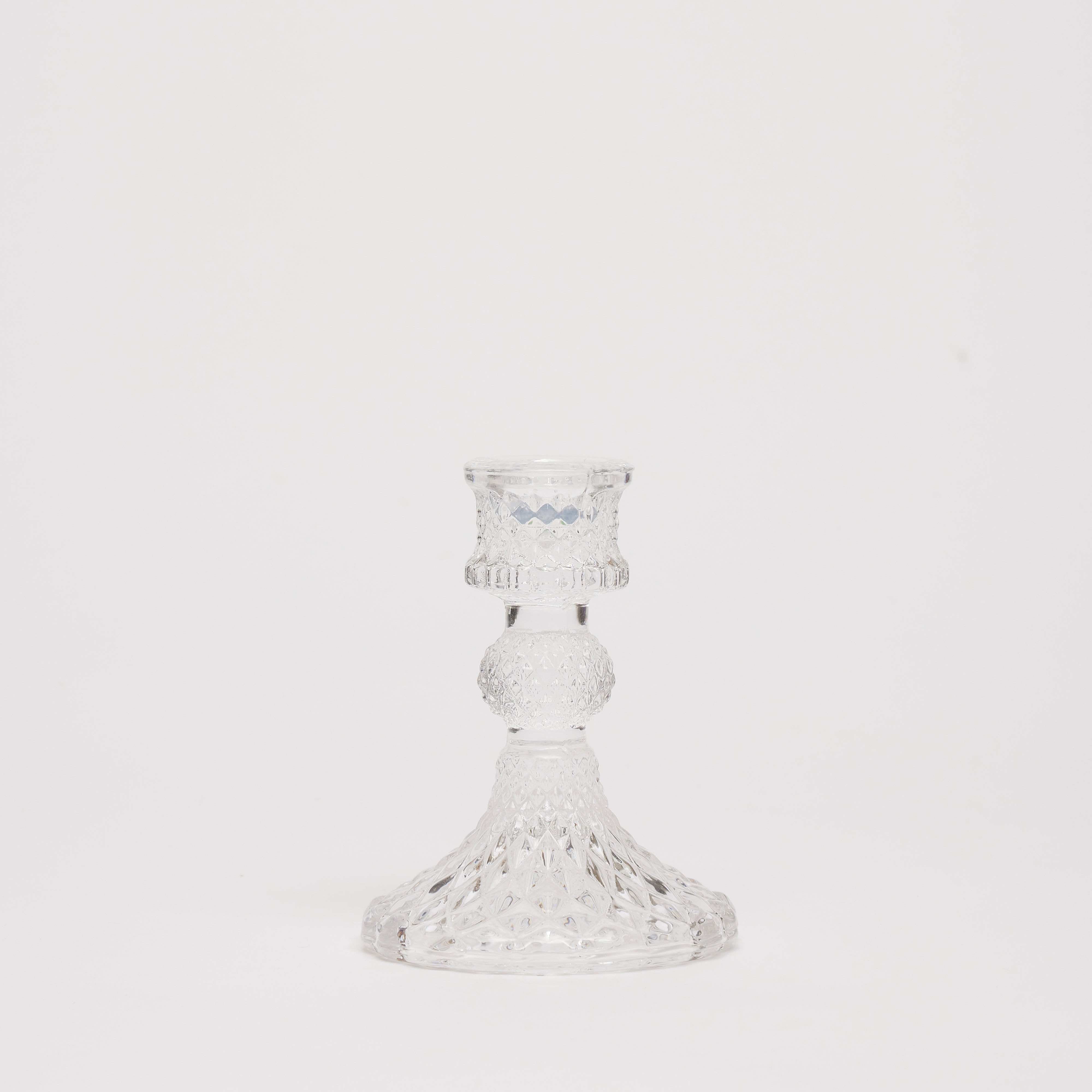 Rent: Clear Crystal Candle Holder