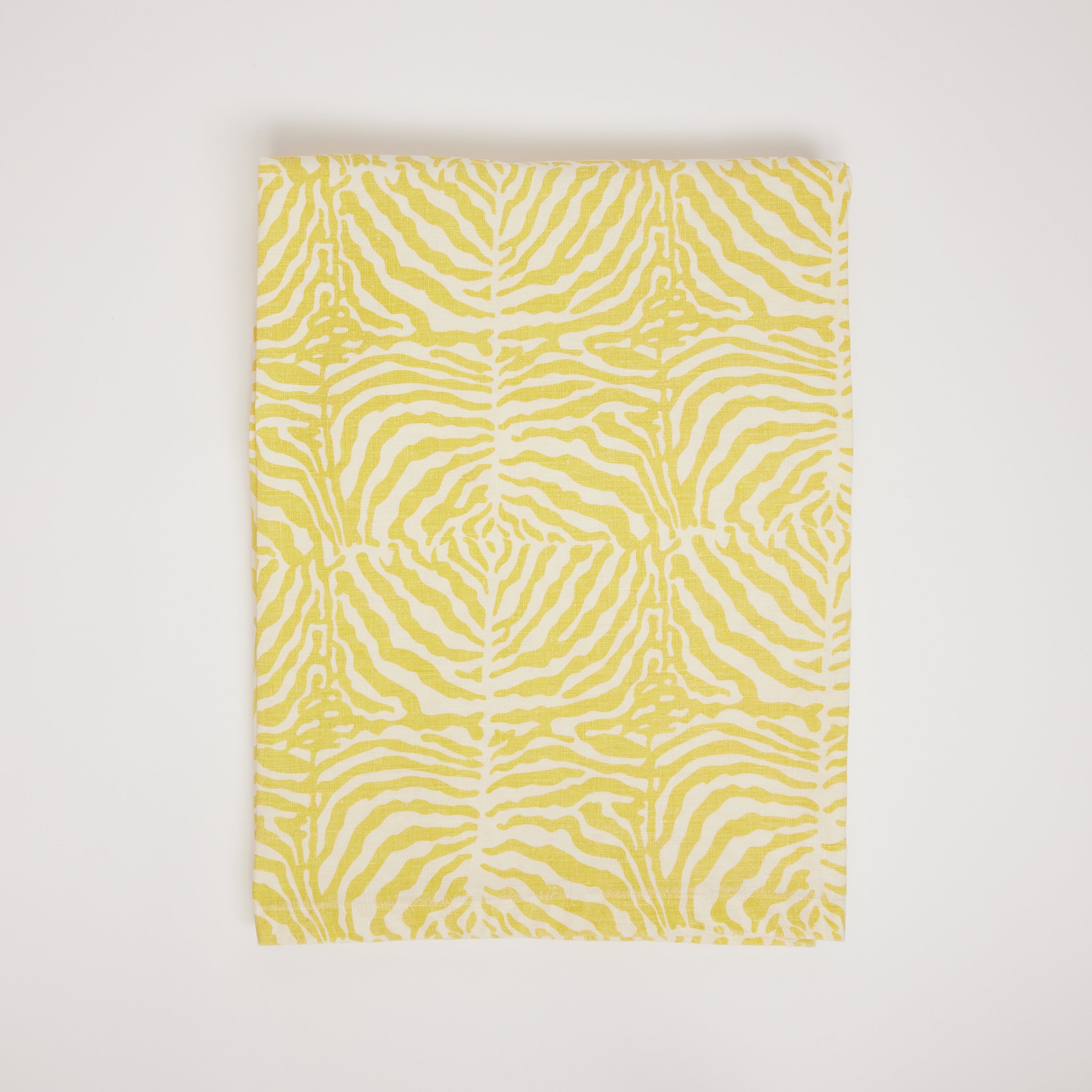 Rent: Yellow Zebra Tablecloth