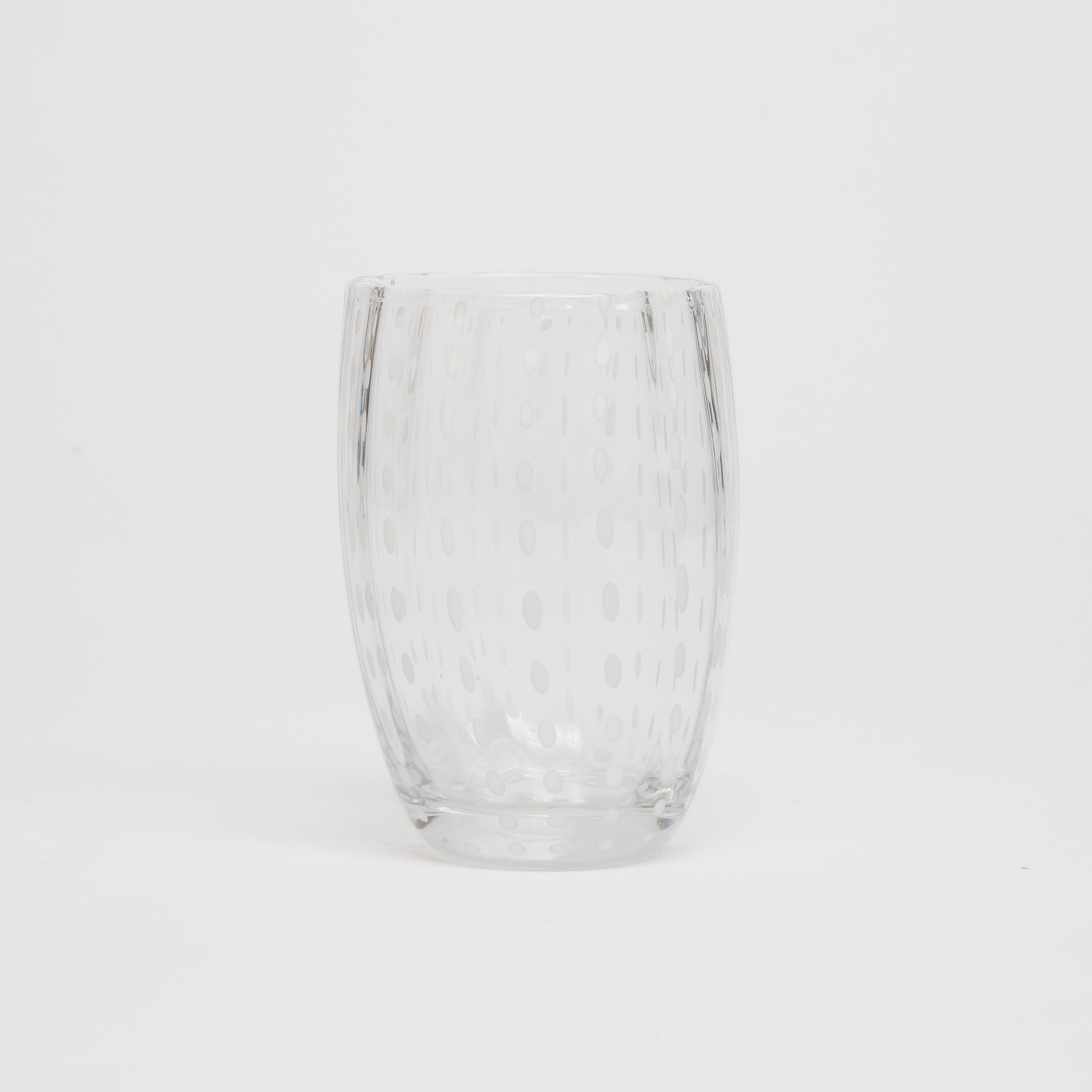 Rent: White Speckled Water Glass