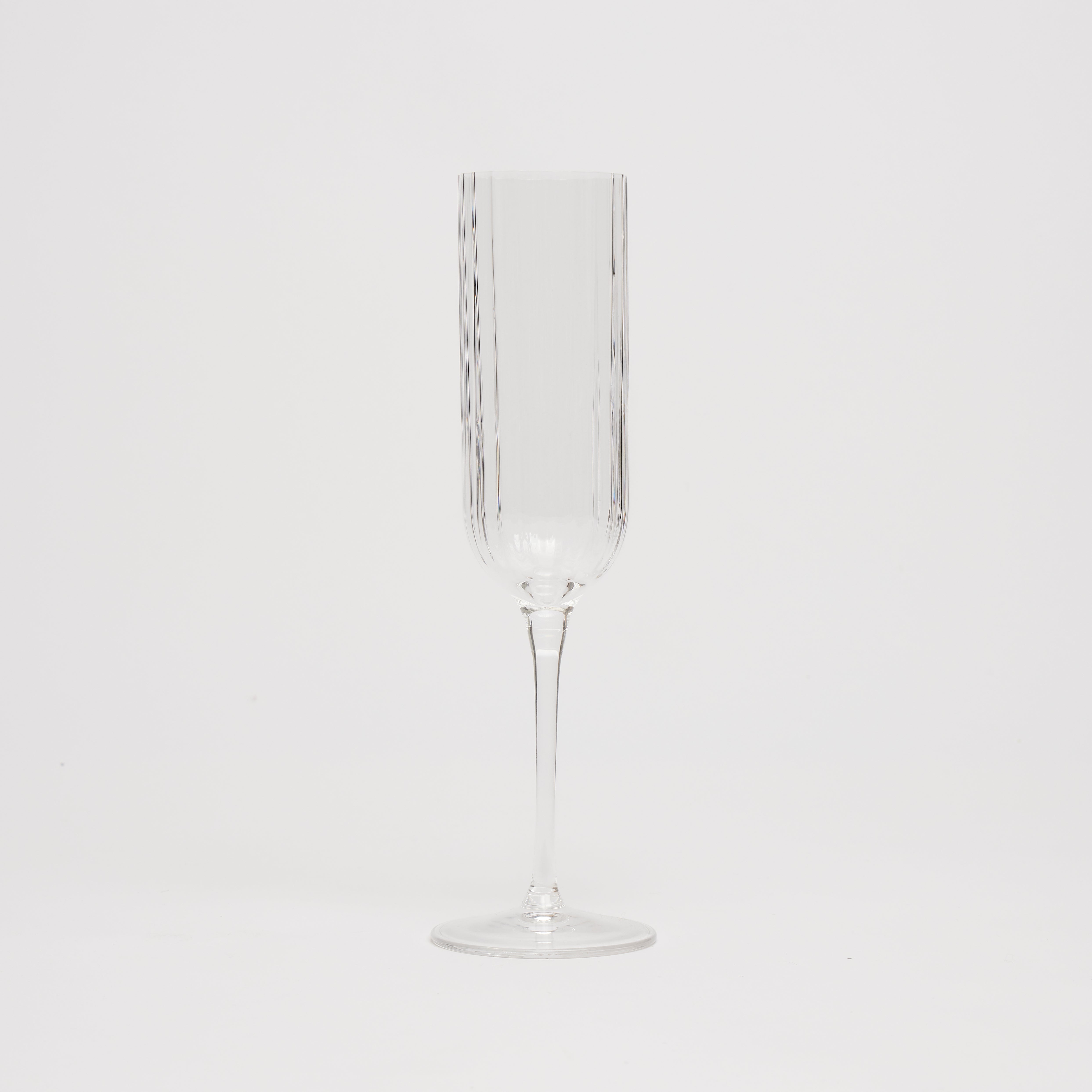 Rent: Ripple Champagne Flute Glass