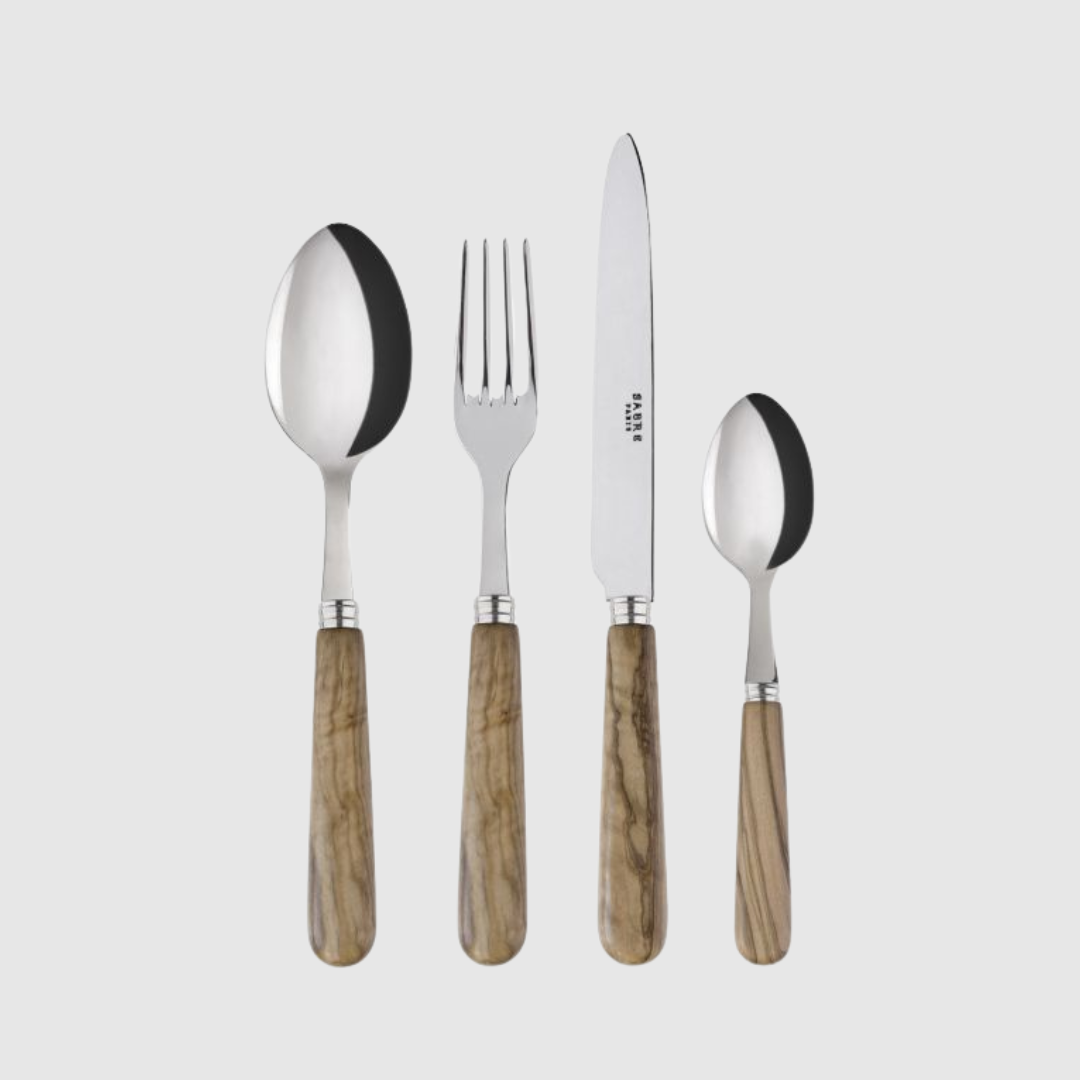 Olive Wood Cutlery (4 piece set)