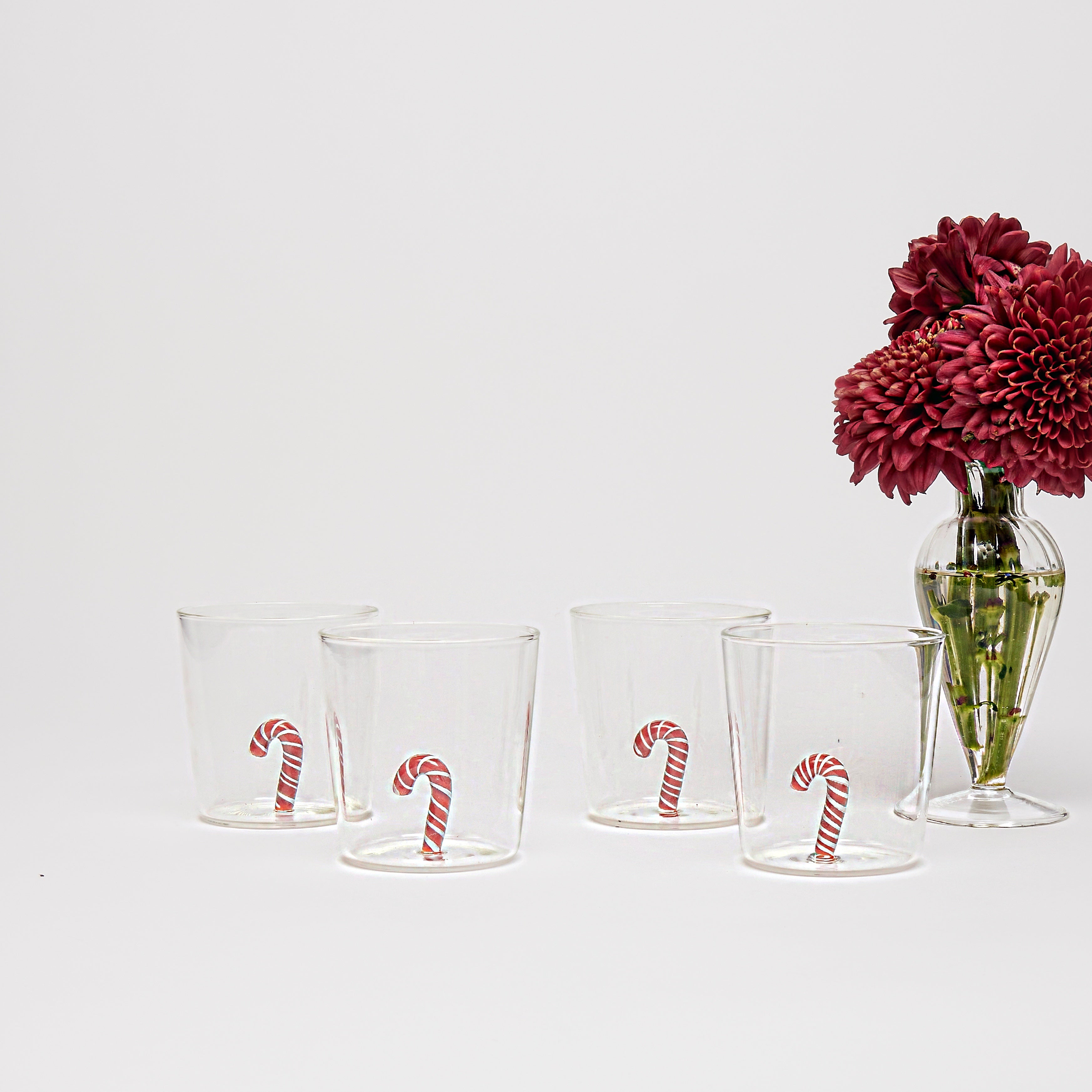 Candy Cane Glasses (set of 4)
