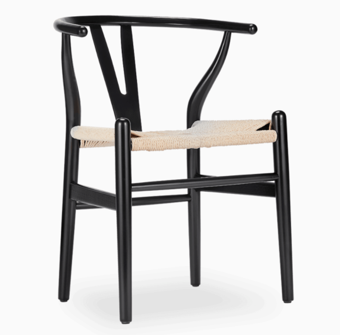 Rent: Black Wishbone Chair