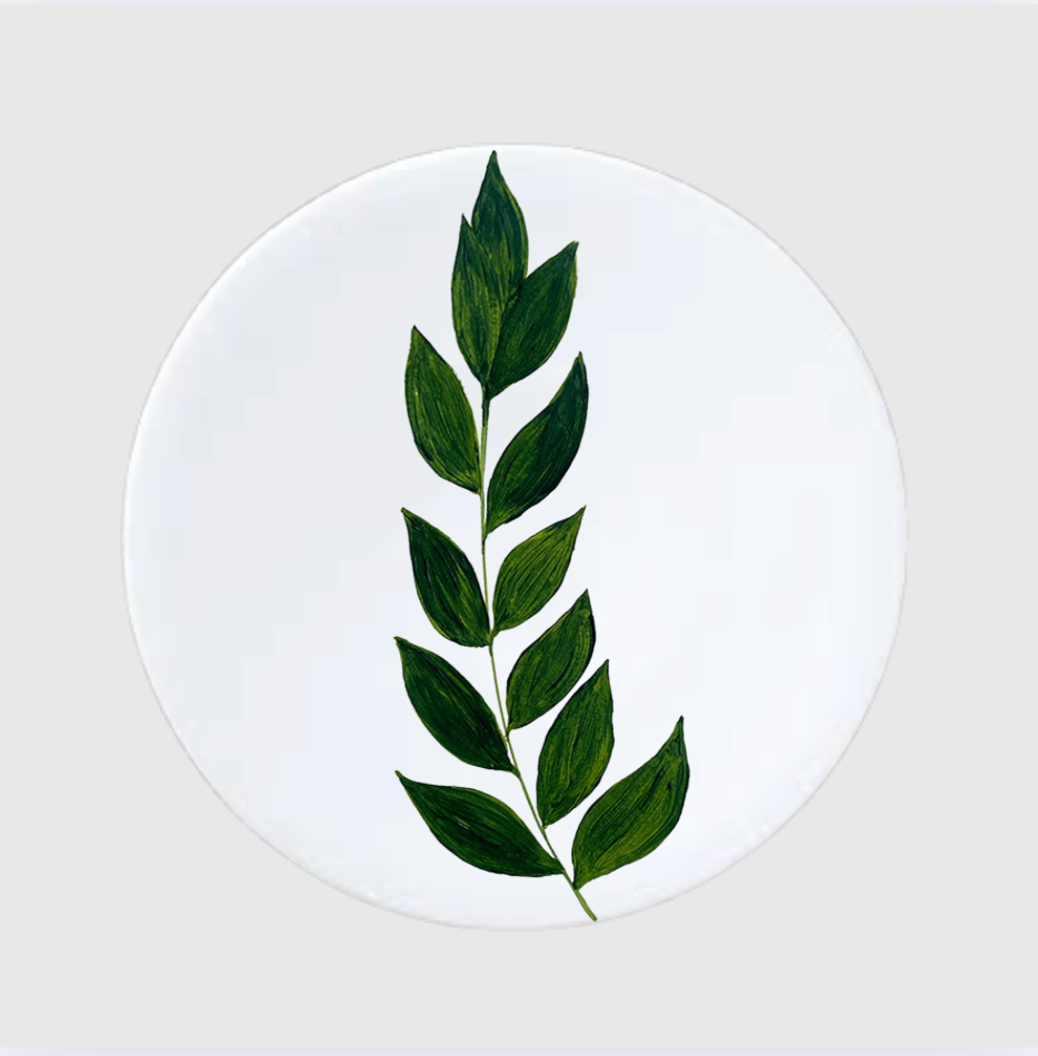 Rent: Botanical Eucalyptus Dinner Plate