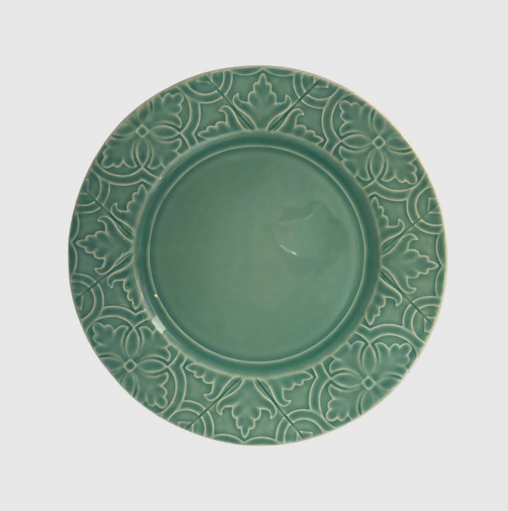 Turquoise Dinner Plate (set of 9) - Preloved