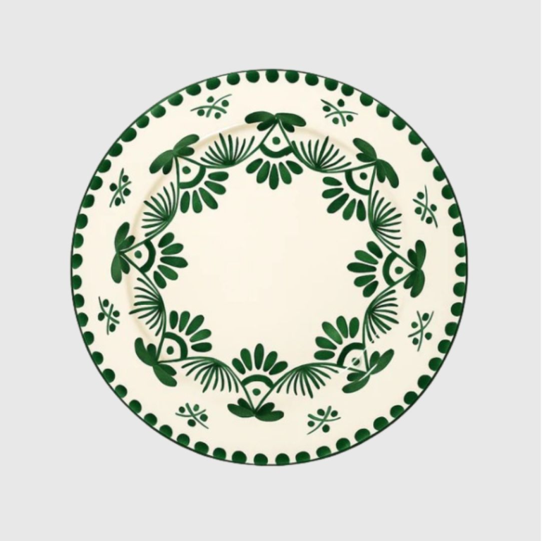Gisele Green Starter Plate (set of 10) - Preloved
