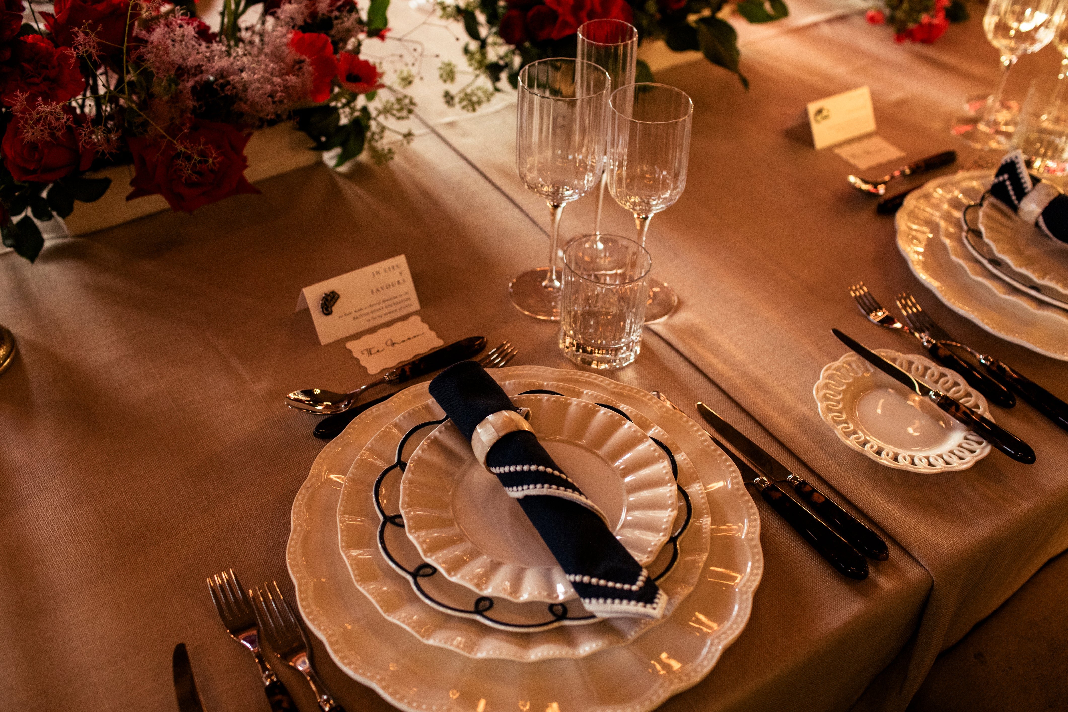 Rent: Brass Pearl Napkin Ring