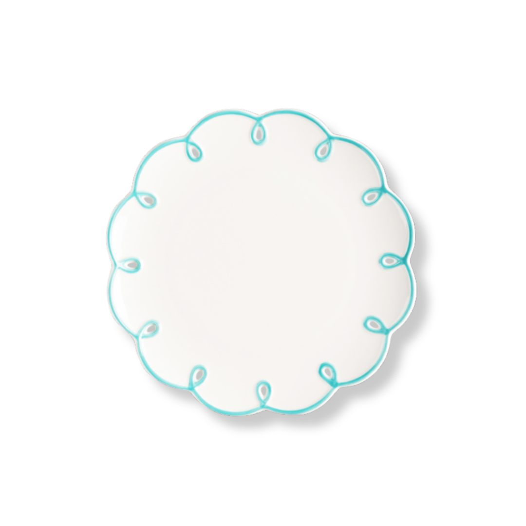 Archive Sale: Turquoise Colette Dessert Plates (set of 8) (22.5cm)