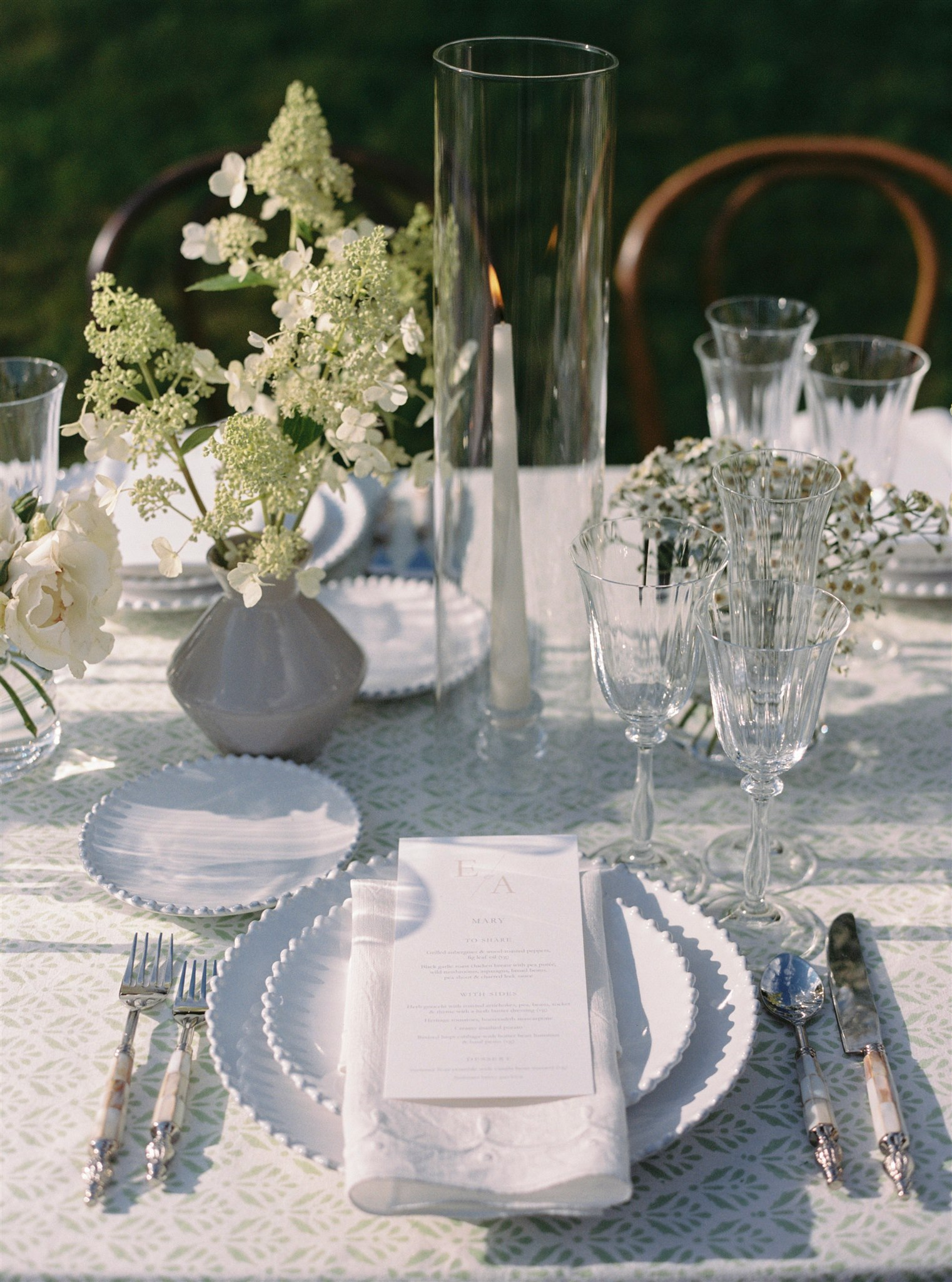 Rent: Esme Green Tablecloth