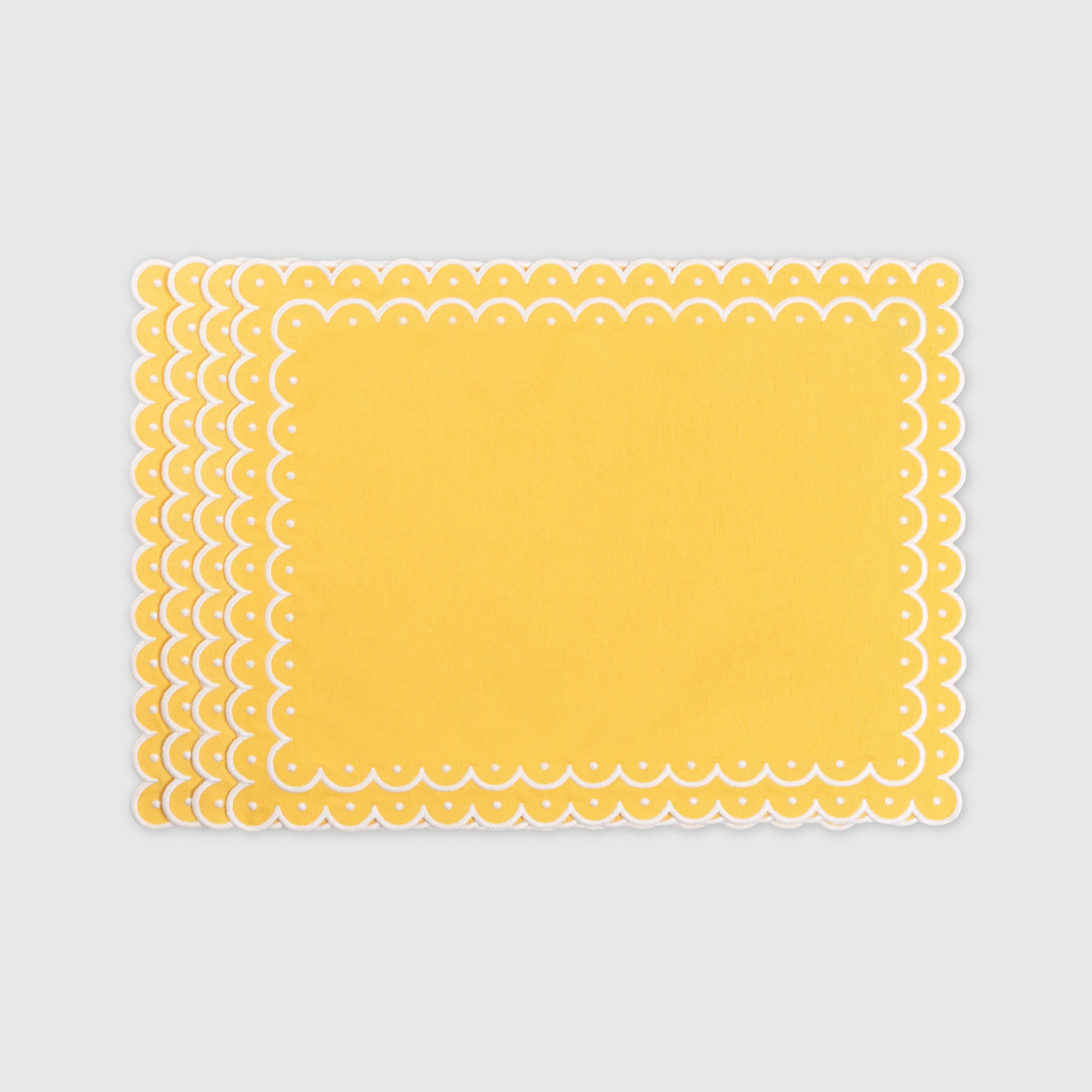 Rent: Margaux Yellow Rectangle Placemat