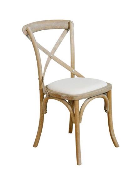 Rent: Lightwood Crossback Chair