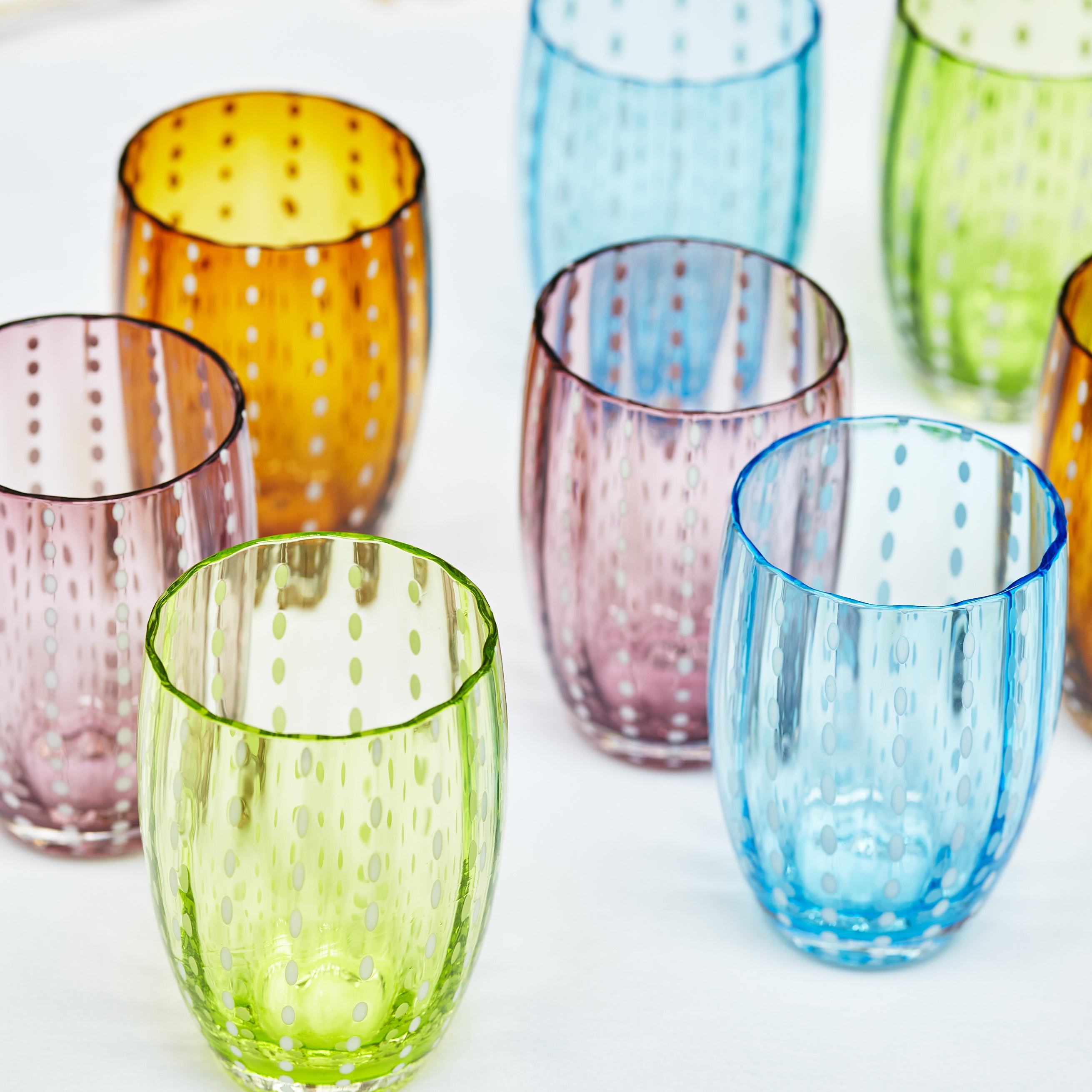 Rent: Light Amber Speckled Water Glass