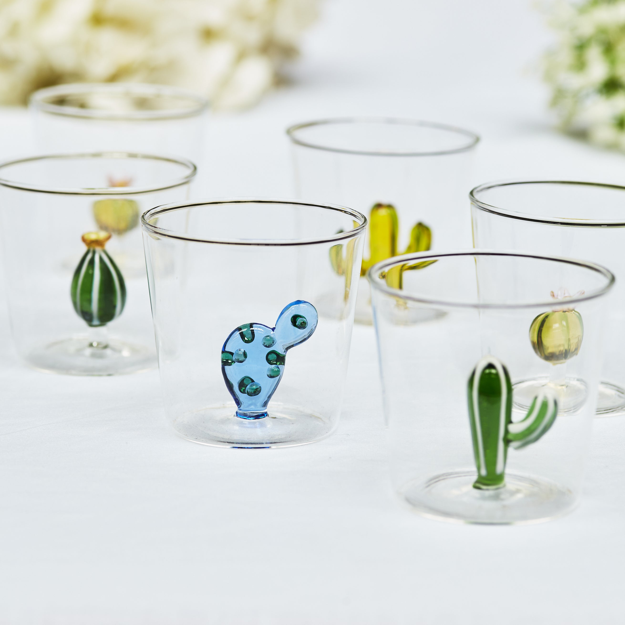 Margarita Cactus Glasses (set of 6)