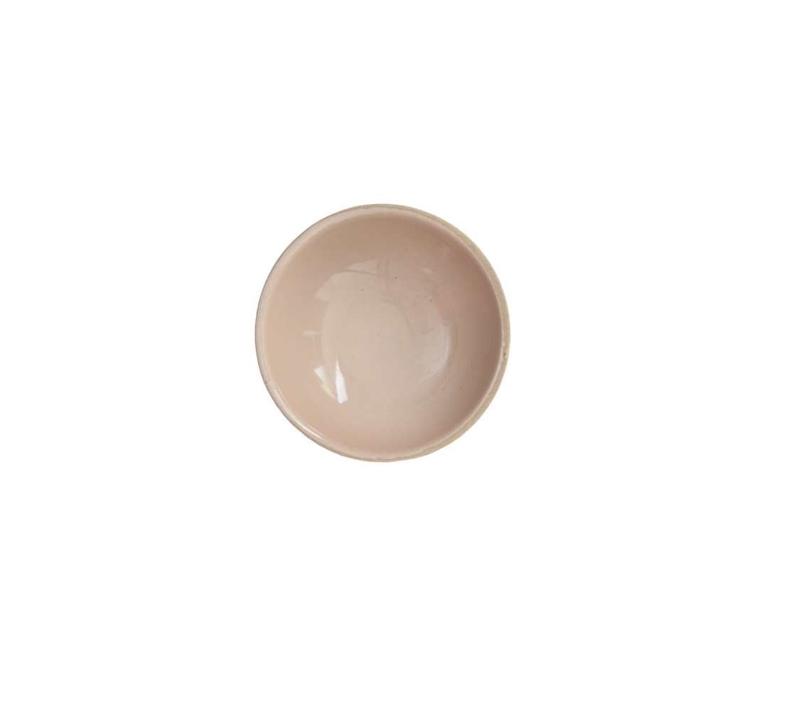 Rent: Tiny Pink Shell Bisque Bowl