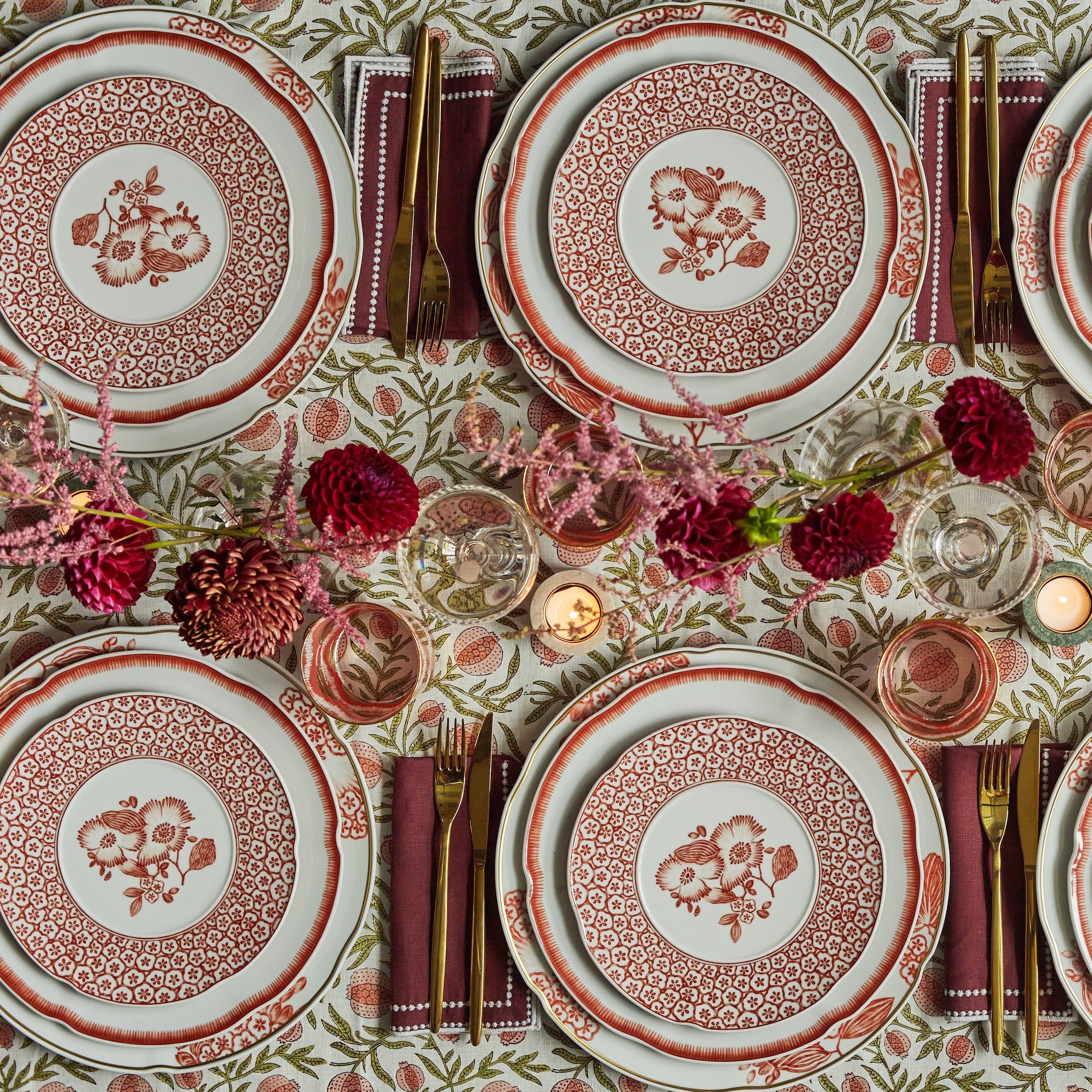 Pink Alana Pomegranate - Tablecloth