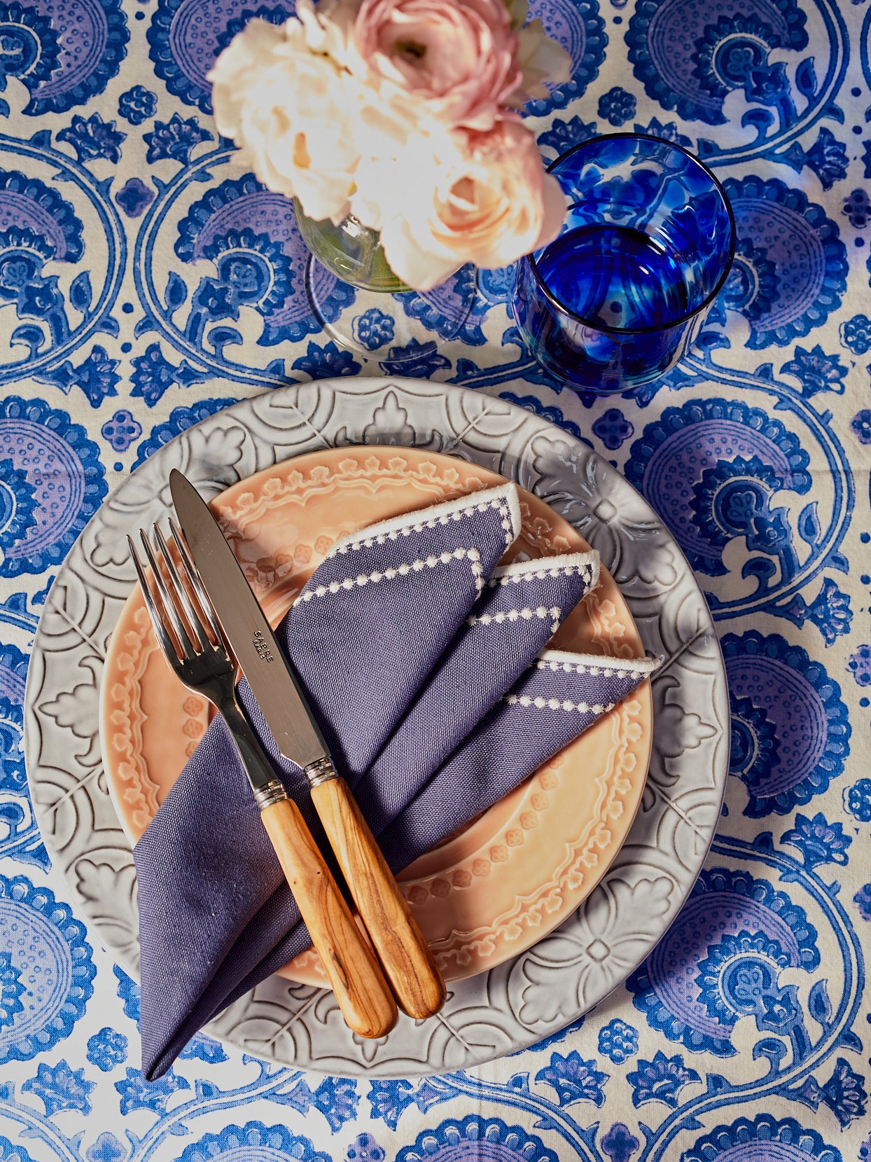 Rent: Portuguese Antique Blue Dinner