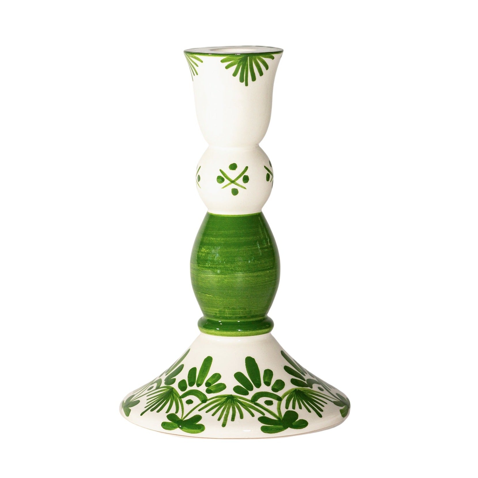 Ivy Green - Hand Painted Candleholder