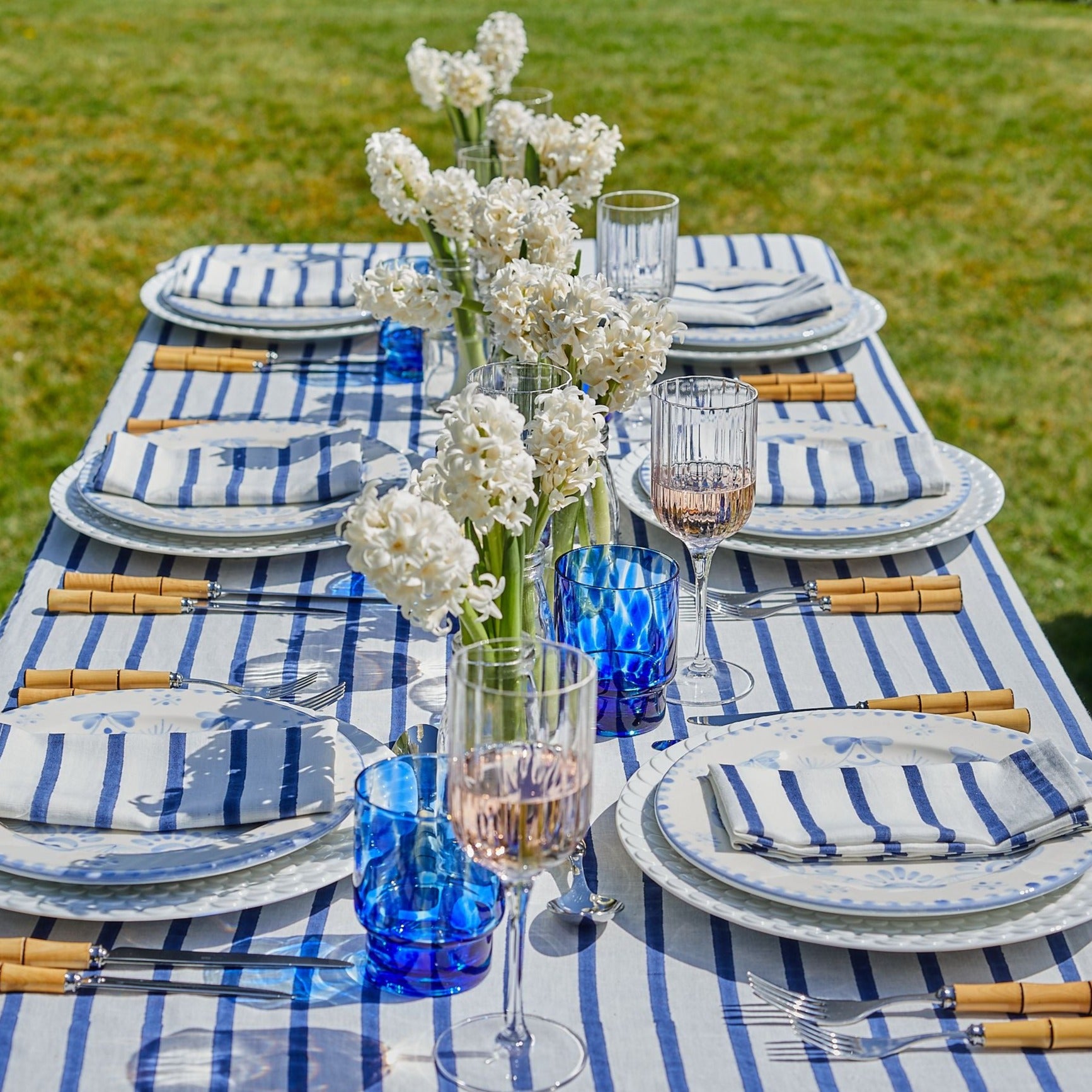 St Tropez Blue Stripe Napkin (set of 4)