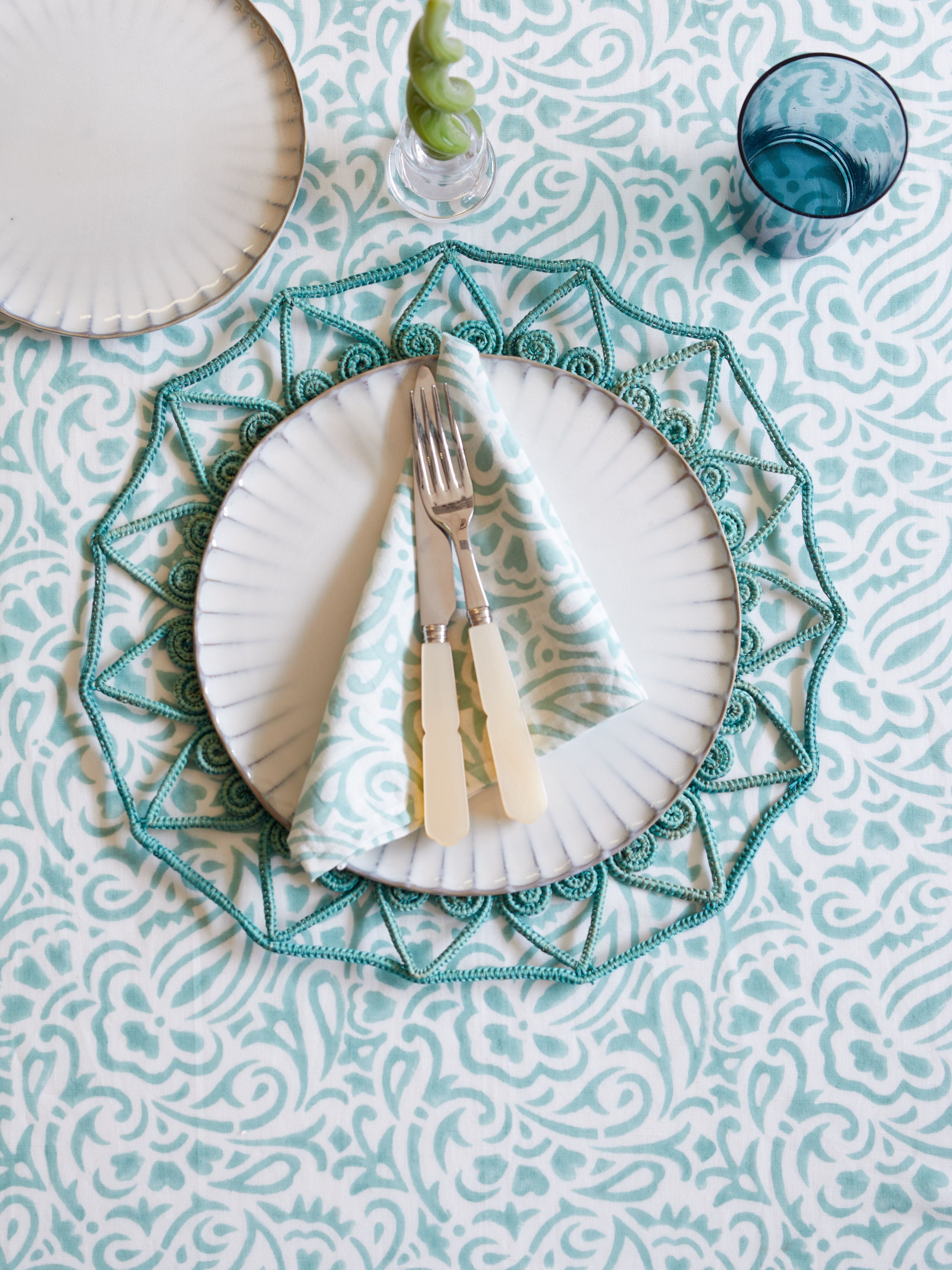 Turquoise Amelia Napkin (set of 10)