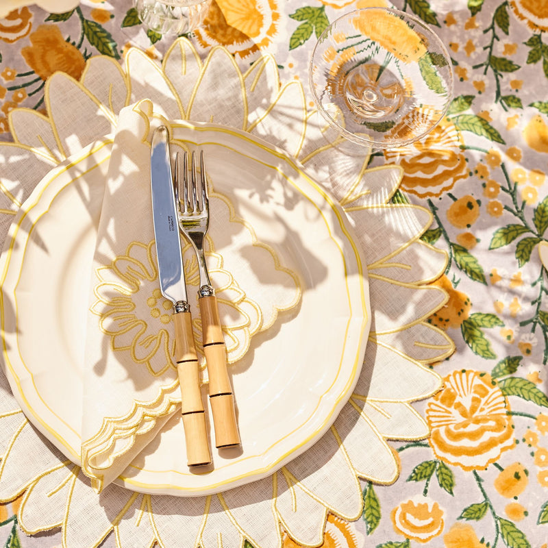 The Margherita Yellow Placemat Set of 4
