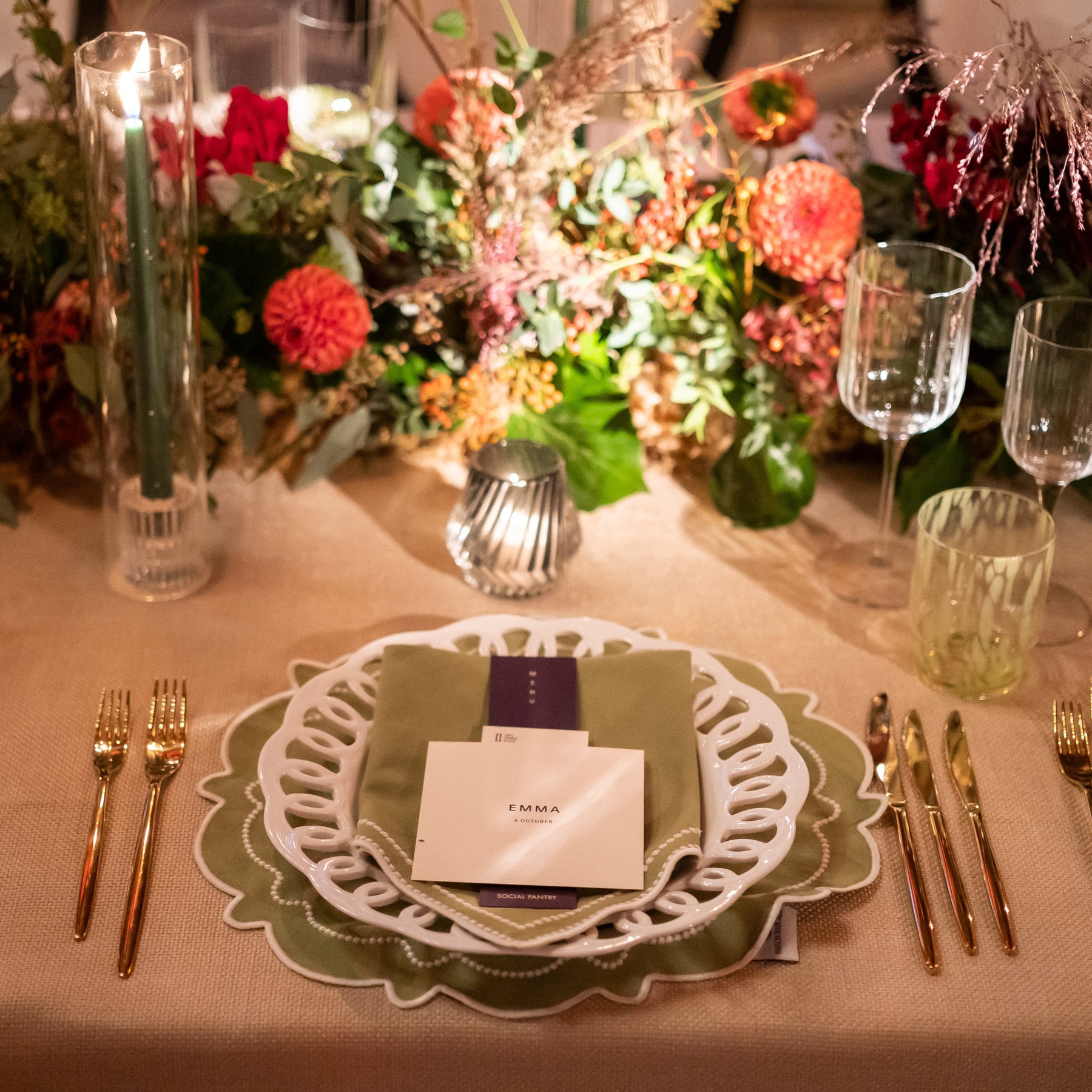 Abigail Plaid Party Napkin
