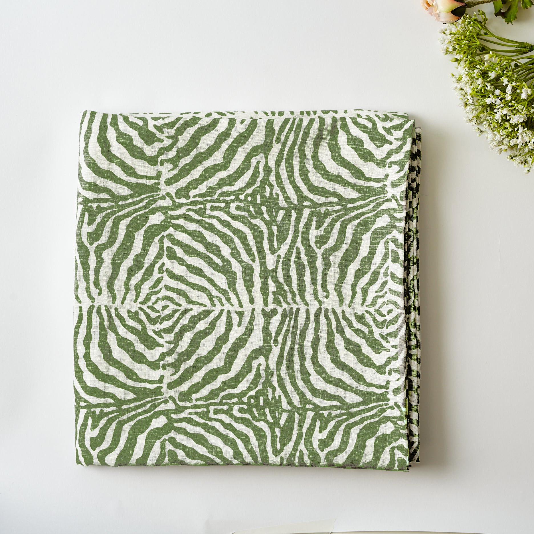 Green Zebra Tablecloth